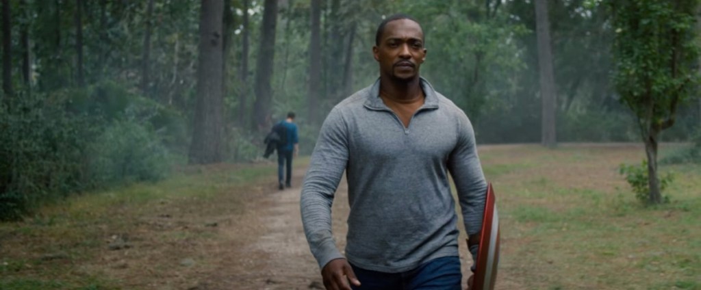 Falcon with the shield of Captain America - Falcon and the Winter Soldier theories